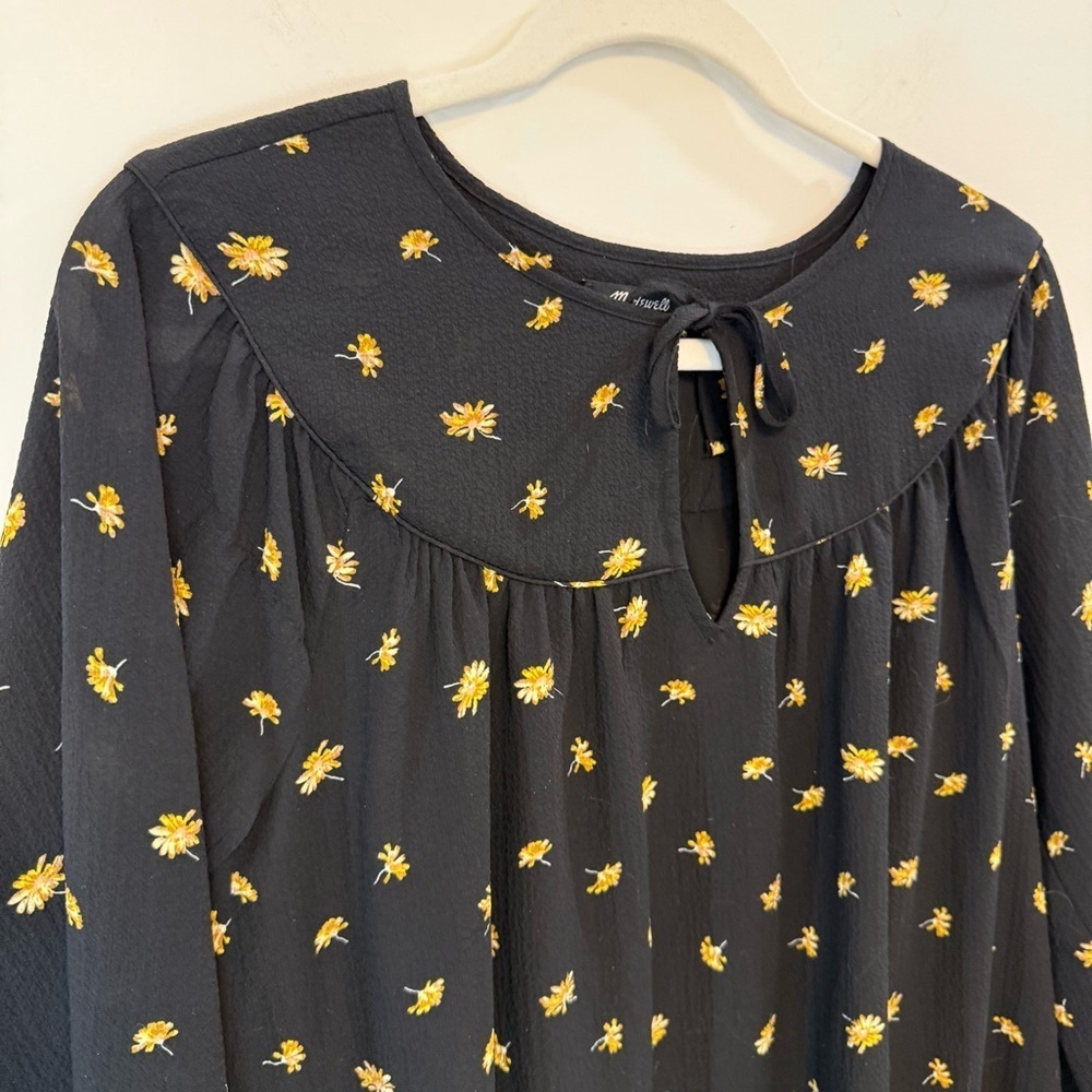 MADEWELL tie-waist mini dress in french daisies - Picture 6 of 11